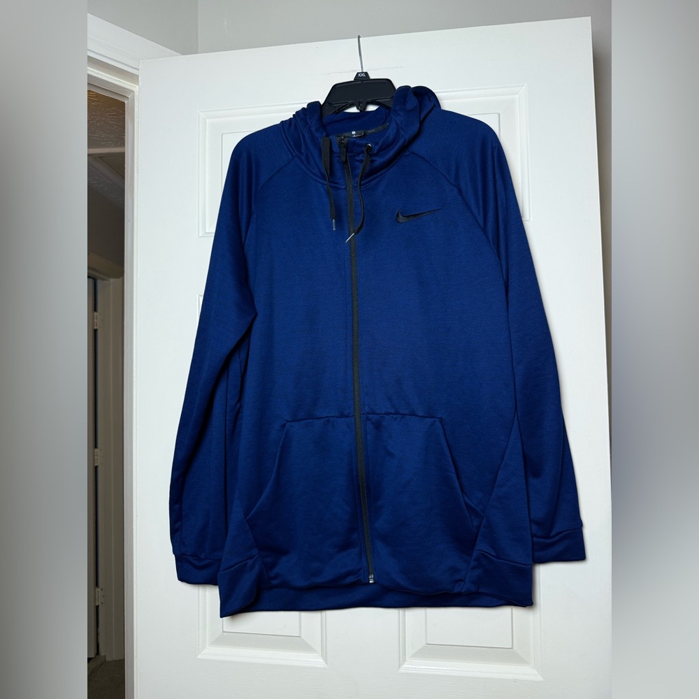 Nike‎ DriFit Blue Full-Zip Training Hoodie